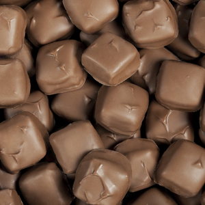 Milk Chocolate Vanilla Caramels 1 lb. Gift Box - Visit www.allcitycandy.com for great candy and delicious treats! 