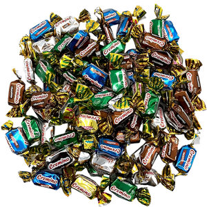 Arcor Assorted Toffee Chew Wrapped Candy 3 lb. Bulk Bag - Visit www.allcitycandy.com for great candy and delicious treats! 