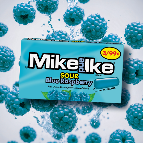 Mike and Ike Sour Blue Raspberry 0.78 oz. Box
