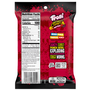 Trolli Sour Brite Crawlers Fruit Punch 5 oz. Bag - Visit www.allcitycandy.com for great candy, service and delicious treats!