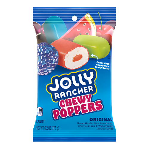 Jolly Rancher Chewy Poppers 6.2 oz. Bag - Visit www.allcitycandy.com for great candy, service and delicious treats!