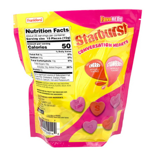 Starburst Fave Red Conversation Hearts 13 oz. Bag visit www.allcitycandy.com for sweet delicious candy treats.
