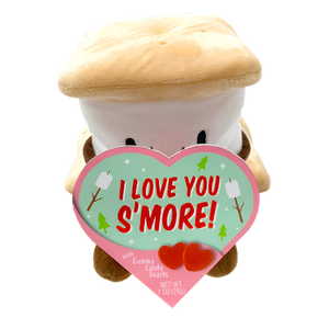 S'more Valentine's Plush with Gummy 1 oz. Box - Visit www.allcitycandy.com for great candy, service and delicious treats!