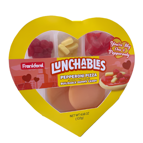 Frankford Lunchables Valentine's Pizza 4.4 oz. Box - Visit www.allcitycandy.com for great candy, service and delicious treats!