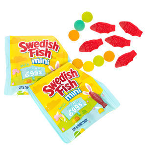 Swedish Fish Mini Easter Assorted Eggs Treat Size 7.93 oz. Bag - Visit www.allcitycandy.com for great candy and delicious treats!