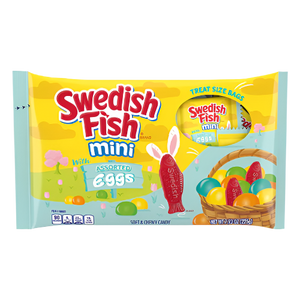 Swedish Fish Mini Easter Assorted Eggs Treat Size 7.93 oz. Bag - Visit www.allcitycandy.com for great candy and delicious treats!