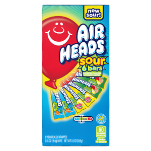 Airheads Sour Mini Bars Theater Box 3.3 oz. - Visit www.allcitycandy.com for great candy and delicious treats!