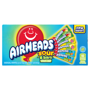 Airheads Sour Mini Bars Theater Box 3.3 oz. - Visit www.allcitycandy.com for great candy and delicious treats!