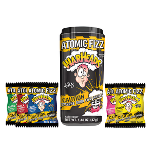 Warhead Atomic Fizz 1.48 oz. Canister - Visit www.allcitycandy.com for great candy and delicious treats!