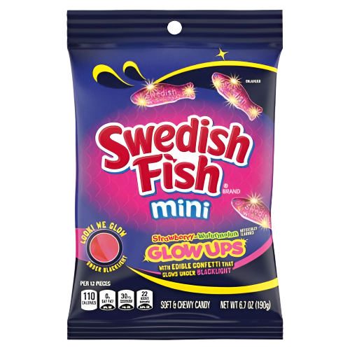 Swedish Fish Mini Glowups 6.7 oz. Bag
