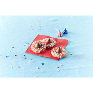 Hershey's Milk Chocolate Patriotic Foil Kisses 3.25 lb. Bulk Bag - Visit www.allcitycandy.com for great candy and delicious treats!
