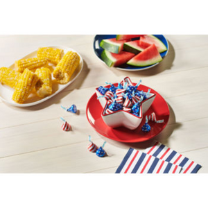 Hershey's Milk Chocolate Patriotic Foil Kisses 3.25 lb. Bulk Bag - Visit www.allcitycandy.com for great candy and delicious treats!