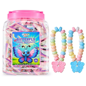Butterfly Candy Bracelets 50 Count 24.57 oz. Tub - Visit www.allcitycandy.com for great candy and delicious treats!