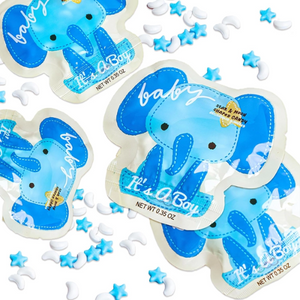 It's a Boy Stars & Moon Favor Pouches 24 pack 8.47 oz. Bag - Visit www.allcitycandy.com for great candy and delicious treats!