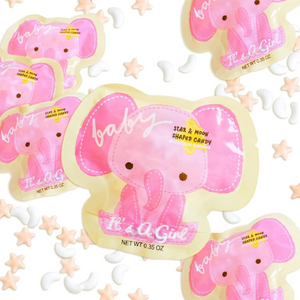 It's a Girl Stars & Moon Favor Pouches 24 pack 8.47 oz. Bag - Visit www.allcitycandy.com for great candy and delicious treats!