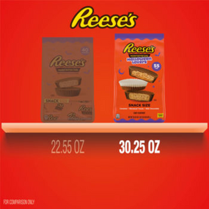 Reese's Halloween Lovers PB Cup Snack Size 55 Count 30.25 oz. Bag - Visit www.allcitycandy.com for great candy and delicious treats!