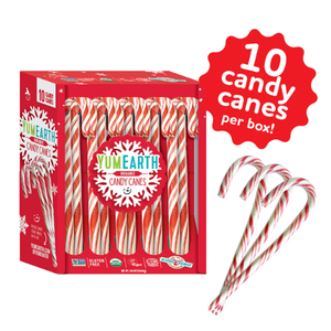 Yum Earth Organic Candy Canes 10 count 4.94 oz. Box - Discover www.allcitycandy.com for bulk candy, chocolates, gummies & seasonal sweets. Perfect for parties, gifts & everyday treats—shop your favorites now!