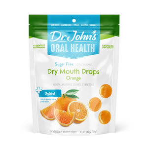 Dr. John's Oral Health Dry Mouth Drops Orange 3.85 oz. Bag