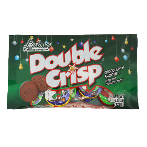 Palmer Double Crisp Christmas Disc 4.5 oz. Bag - Visit allcitycandy.com for sweet treats and great customer service. 