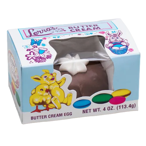 Lerro's Milk Chocolate Butter Cream Easter Egg 4 oz. Box - Discover www.allcitycandy.com for bulk candy, chocolates, gummies & seasonal sweets. Perfect for parties, gifts & everyday treats—shop your favorites now!