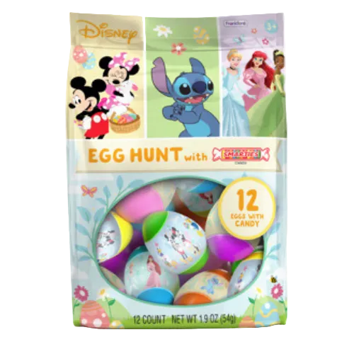 Frankford Disney 12 Count Smarties Egg Hung 1.9 oz. Bag - Discover www.allcitycandy.com for bulk candy, chocolates, gummies & seasonal sweets. Perfect for parties, gifts & everyday treats—shop your favorites now!