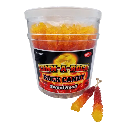 Espeez Rock Candy Cinn-A-Rock 0.8 oz. Stick - Discover www.allcitycandy.com for bulk candy, chocolates, gummies & seasonal sweets. Perfect for parties, gifts & everyday treats—shop your favorites now!