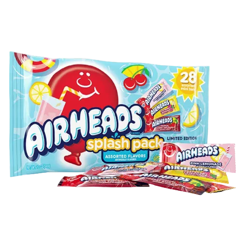 Airheads Splash Pack Assorted Mini Bars 12 oz. Bag