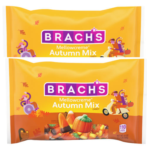 1 Bulk Bag - Brach's Autumn Mix - Mellowcreme - Year Round Special -  Imported from US 