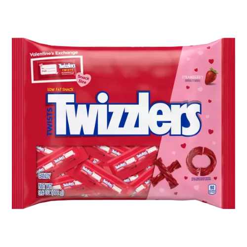 Twizzlers Valentine's Exchange Strawberry Snack Size 9.6 oz. Bag - Visit www.allcitycandy.com for great candy and delicious treats! 