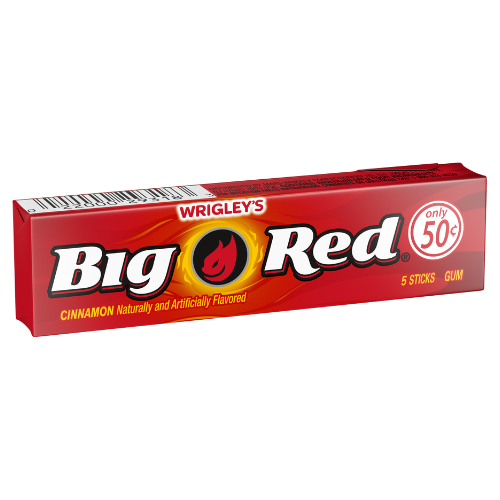 Wrigley Big Red Gum (5 Stick Pack) - Visit www.allcitycandy.com for great candy and delicious treats! 
