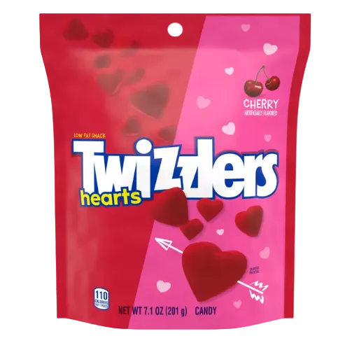 Twizzlers Cherry Hearts 7.1 oz. Bag -Visit www.allcitycandy.com for great candy and delicious treats! 