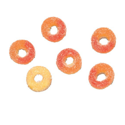 All City Candy Kervan Peach Ring Gummies 5 LB Bulk Bag For fresh candy and great service, visit www.allcitycandy.com
