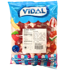 Vidal Gummy Bones 2.2 lb. Bulk Bag www.allcitycandy.com for fresh and delicious halloween sweet treats