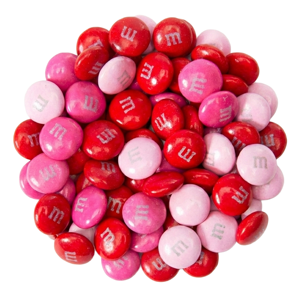 M&M Milk Chocolate Valentine Mix 3 lb. Bulk Bag - Visit www.allcitycandy.com for great candy, service and delicious treats.