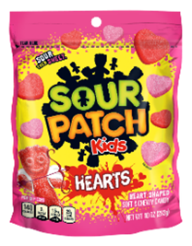 All City Candy Valentine's Sour Patch Kids Hearts 10 oz. Bag Mondelez International For fresh candy and great service, visit www.allcitycandy.com