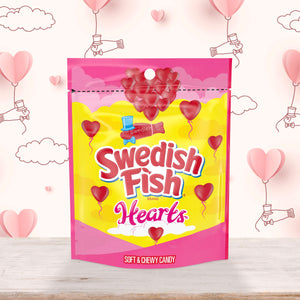 Valentine's Swedish Fish Hearts 10 oz. Bag - For fresh candy and great service, visit www.allcitycandy.com