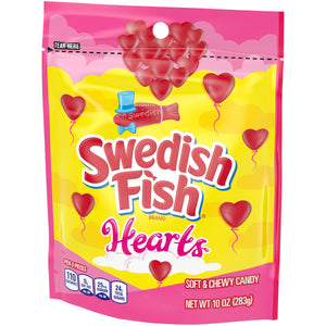 Valentine's Swedish Fish Hearts 10 oz. Bag - For fresh candy and great service, visit www.allcitycandy.com