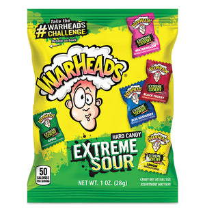 All City Candy WarHeads Extreme Sour Hard Candy Sour Impact Confections 2-oz. Bag For fresh candy and great service, visit www.allcitycandy.com