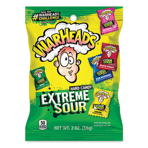 All City Candy WarHeads Extreme Sour Hard Candy Sour Impact Confections 2-oz. Bag For fresh candy and great service, visit www.allcitycandy.com