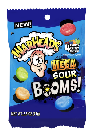 Warheads Mega Sour Booms 2.5 oz. Bag
