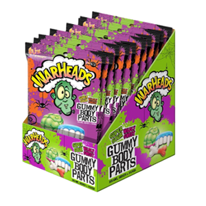 All City Candy Warheads Sour Body Parts Gummy Candy 3 oz. Bag- For fresh candy and great service, visit www.allcitycandy.com