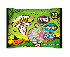 All City Candy Warheads Halloween Mixed Candy Bag - 70 Piece Count- For fresh candy and great service, visit www.allcitycandy.com