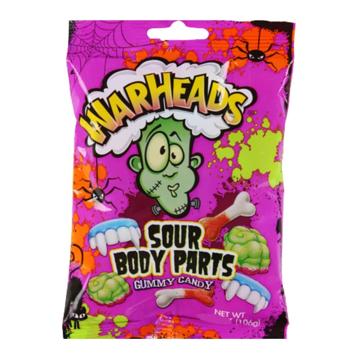 All City Candy Warheads Sour Body Parts Gummy Candy 3 oz. Bag- For fresh candy and great service, visit www.allcitycandy.com