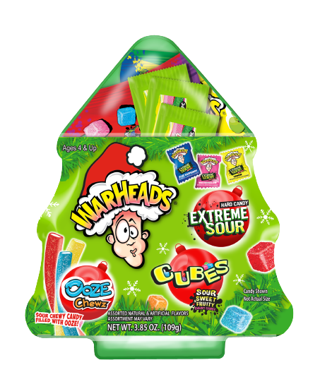 WarHeads Sour Filled Christmas Tree 3.85 oz.