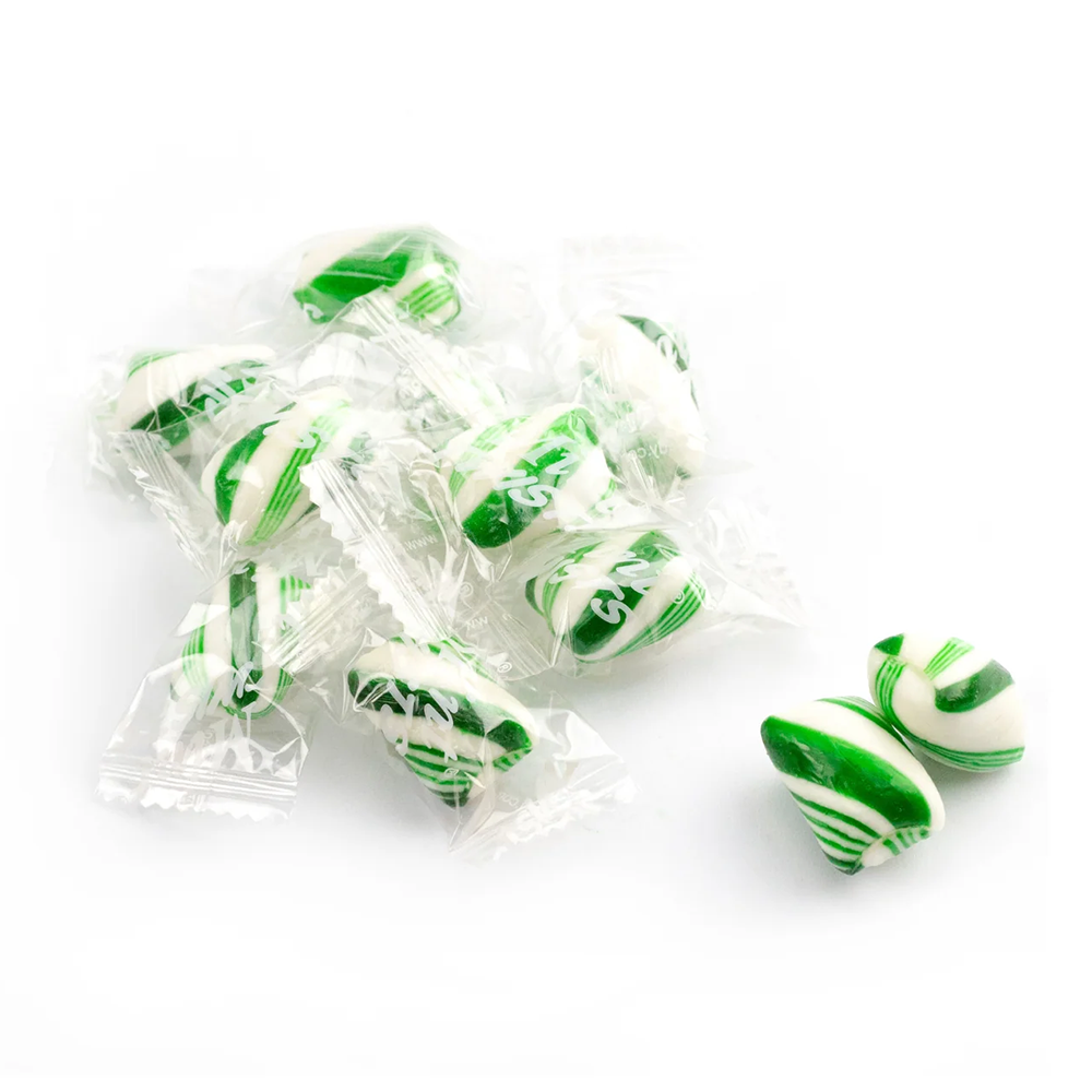 Atkinson's Green & White Wintergreen Twists 3 lb. Buk Bag
