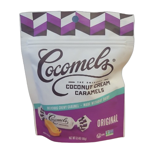 Cocomels Coconut Cream Caramels Original 3.5 oz. Bag - Visit www.allcitycandy.com for great candy and delicious treats! 