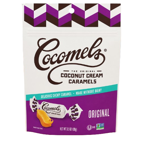Cocomels Coconut Cream Caramels Original 3.5 oz. Bag - Visit www.allcitycandy.com for great candy and delicious treats! 