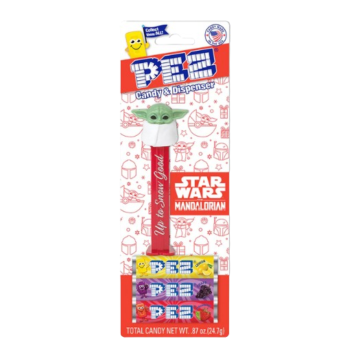 PEZ- Star Wars Mandalorian Christmas Blister Pack - Visit www.allcitycandy.com for great candy and delicious treats! 