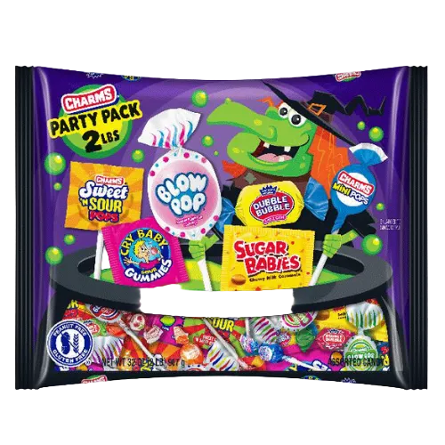 Charms Assorted Halloween Party Pack 2 lb. Bag - Visit www.allcitycandy.com for great candy and delicious treats! 