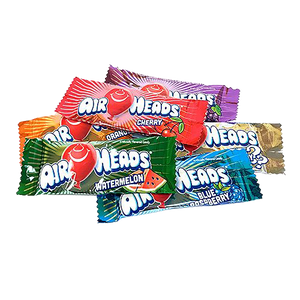 All City Candy Airheads Assorted Mini Taffy Bars - 3 LB Bulk Bag Bulk Wrapped Perfetti Van Melle For fresh candy and great service, visit www.allcitycandy.com